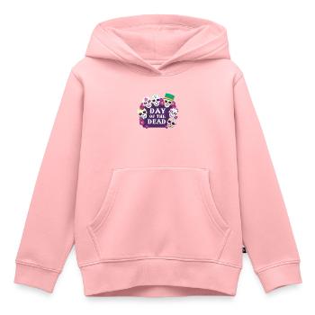 Jour des morts Sugar Skull Fête mexicaine - Sweat Premium à capuche enfant bio - rose - Devant - AI Model Kid Female (0cm)