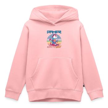 Video Games Funny Gamer Born To Gaming Retro Game - Kinder Premium Organic Hoodie - Rosa - Vorne - AI Model Kid Female (0cm)