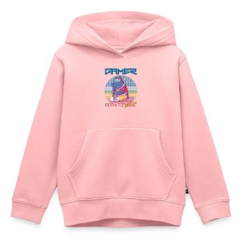 Video Games Funny Gamer Born To Gaming Retro Game - Kinder Premium Organic Hoodie - Rosa - Vorne - AI Model Kid Female (0cm)