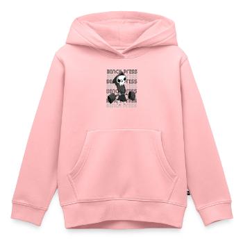 Todesbankdrücken Workout Motivation Deadlift Gym - Kinder Premium Organic Hoodie - Rosa - Vorne - AI Model Kid Female (0cm)
