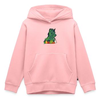 Veggie Einhorn - Kinder Premium Organic Hoodie - Rosa - Vorne - AI Model Kid Female (0cm)