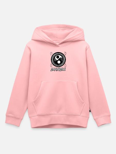 Shiatsu Yoga Meditation Massage Buddha Japanisch 4 - Kinder Premium Organic Hoodie - Rosa
