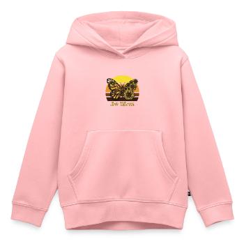 Be Child Butterfly Sunflower Butterflies L - Kids Premium Organic Hoodie - rose - Front - AI Model Kid Female (0cm)