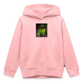Lustige Grafik Krug Pflanzenkunst Coole Nepenthes - Kinder Premium Organic Hoodie - Rosa - Vorne - AI Model Kid Female (0cm)