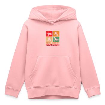 Lutte Lutteurs Lutteurs - Sweat Premium à capuche enfant bio - rose - Devant - AI Model Kid Female (0cm)