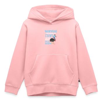 start talking about Cassowary - Kinder Premium Organic Hoodie - Rosa - Vorne - AI Model Kid Female (0cm)