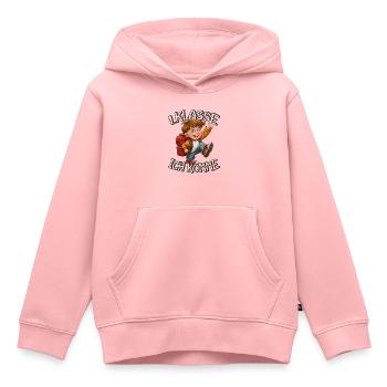1. Klasse Ich komme Einschulung Jungen - Kinder Premium Organic Hoodie - Rosa - Vorne - AI Model Kid Female (0cm)
