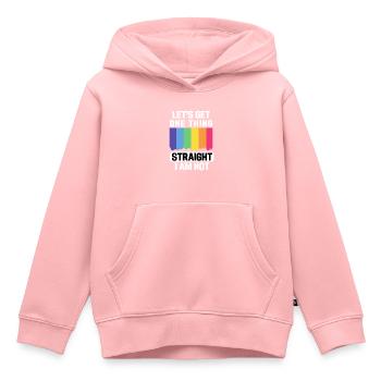 Regenbogen Flagge Gay Pride Geschenk Lustiges LBGT - Kinder Premium Organic Hoodie - Rosa - Vorne - AI Model Kid Female (0cm)