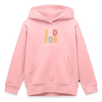 Baujahr 2009 - Kinder Premium Organic Hoodie - Rosa - Vorne - AI Model Kid Female (0cm)