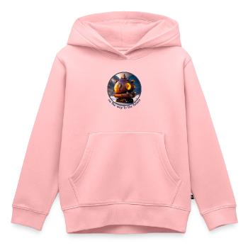 Auf dem Weg in die Zukunft - Kinder Premium Organic Hoodie - Rosa - Vorne - AI Model Kid Female (0cm)