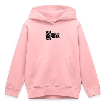 Best Investment Banker Ever - Stock Market Investo - Kinder Premium Organic Hoodie - Rosa - Vorne - AI Model Kid Female (0cm)