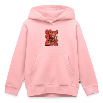 2. Geburtstag Jahre Kindergeburtstag - Erdbeer Bär - Kinder Premium Organic Hoodie - Rosa - Vorne - AI Model Kid Female (0cm)