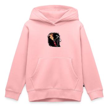 FEUERWEHRLEUTE RETTEN - Kinder Premium Organic Hoodie - Rosa - Vorne - AI Model Kid Female (0cm)
