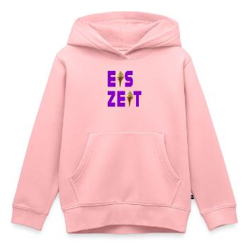 Eiszeit violet - Kinder Premium Organic Hoodie - Rosa - Vorne - AI Model Kid Female (0cm)