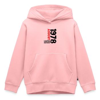1978 August Limited Edition 45. Geburtstag Outfit - Kinder Premium Organic Hoodie - Rosa - Vorne - AI Model Kid Female (0cm)