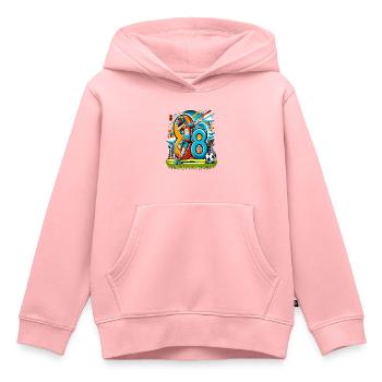 8 Jahre Alter Junge Fußball Geburtstag Idee - Kinder Premium Organic Hoodie - Rosa - Vorne - AI Model Kid Female (0cm)
