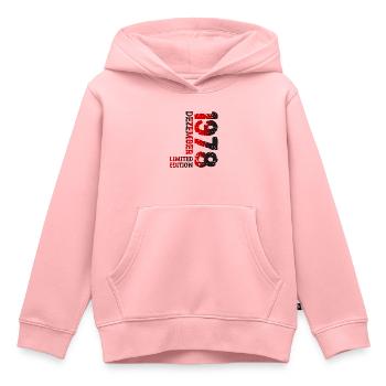 1978 Dezember Limited Edition 45. Geburtstag Deko - Kinder Premium Organic Hoodie - Rosa - Vorne - AI Model Kid Female (0cm)