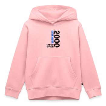 2000 Dezember Limited Edition 23. Geburtstag Deko - Kinder Premium Organic Hoodie - Rosa - Vorne - AI Model Kid Female (0cm)