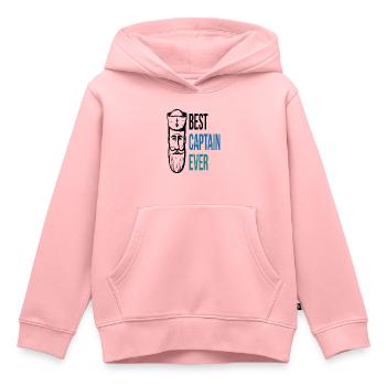 Le meilleur capitaine de tous les temps - Sweat Premium à capuche enfant bio - rose - Devant - AI Model Kid Female (0cm)