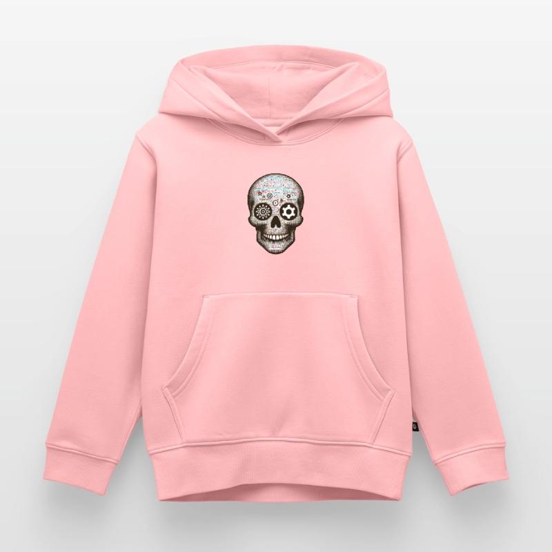 Code Master Skull Tee Digitale Matrix für Programmierer Kinder Premium Organic Hoodie