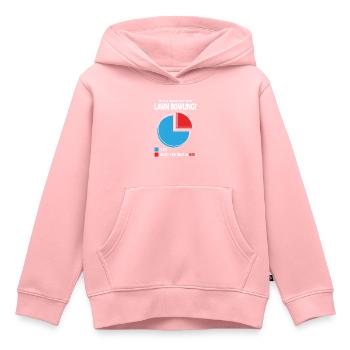 Est-ce un grand jour pour le boulingrin ? - Sweat Premium à capuche enfant bio - rose - Devant - AI Model Kid Female (0cm)
