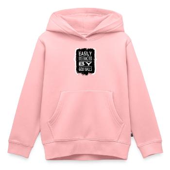 Golf Lessons Sayings Golf Swing - Kids Premium Organic Hoodie - rose - Front - AI Model Kid Female (0cm)