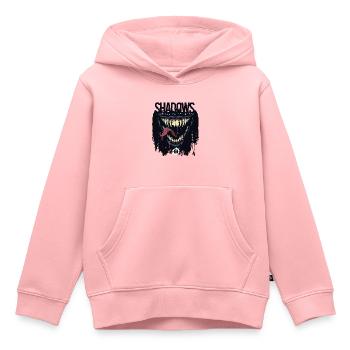 SCHATTEN lauern in der Dunkelheit! - Kinder Premium Organic Hoodie - Rosa - Vorne - AI Model Kid Female (0cm)