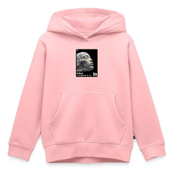 AI am Indium (bk) - Kinder Premium Organic Hoodie - Rosa - Vorne - AI Model Kid Female (0cm)