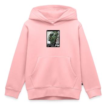 AI am Promethium (bk) - Kinder Premium Organic Hoodie - Rosa - Vorne - AI Model Kid Female (0cm)