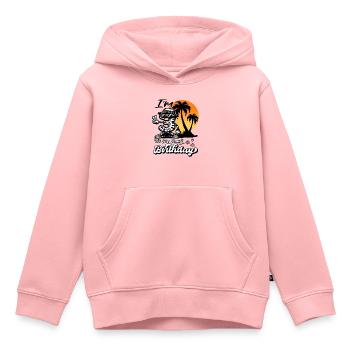 I'm 3 It's My Birthday Aloha Hawaiian Hawaii B-day - Kinder Premium Organic Hoodie - Rosa - Vorne - AI Model Kid Female (0cm)