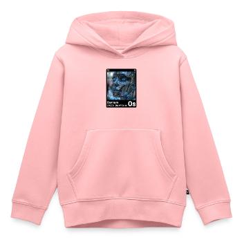 AI am Osmium (bk) Stilelement periodisch - Kinder Premium Organic Hoodie - Rosa - Vorne - AI Model Kid Female (0cm)