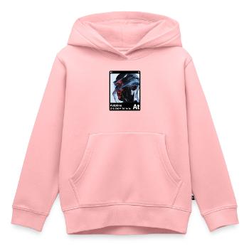 AI am Astate (bk) mode périodique ringard - Sweat Premium à capuche enfant bio - rose - Devant - AI Model Kid Female (0cm)