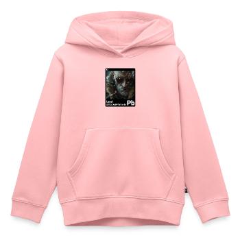 AI am Lead (bk) Fashion Periodictable Nerdy Style - Kinder Premium Organic Hoodie - Rosa - Vorne - AI Model Kid Female (0cm)
