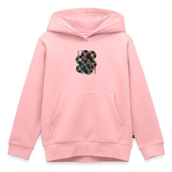 Anciens dossiers scolaires - Sweat Premium à capuche enfant bio - rose - Devant - AI Model Kid Female (0cm)