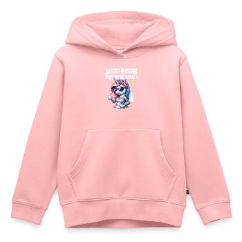 Enterrement de vie de garçon Mariée Enterrement de vie de jeune fille Grondement de femmes - Sweat Premium à capuche enfant bio - rose - Devant - AI Model Kid Female (0cm)