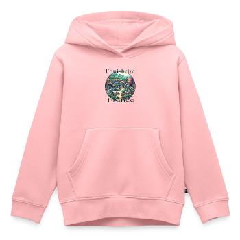 Frankreich Eguisheim Altstadt Berge Landschaft - Kinder Premium Organic Hoodie - Rosa - Vorne - AI Model Kid Female (0cm)