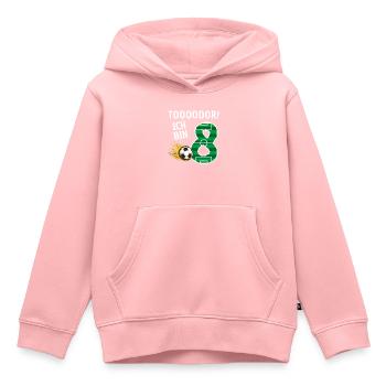 Tor Ich bin 8 - Kinder Premium Organic Hoodie - Rosa - Vorne - AI Model Kid Female (0cm)