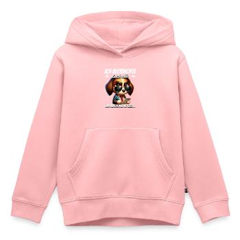 Ich Beobachte Euch Alle Und Mache Mir Notizen - Kinder Premium Organic Hoodie - Rosa - Vorne - AI Model Kid Female (0cm)