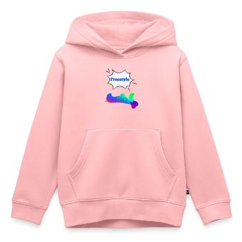 Freestyle Dackel - Kinder Premium Organic Hoodie - Rosa - Vorne - AI Model Kid Female (0cm)