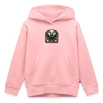 Wendigo Lesebuch - Kinder Premium Organic Hoodie - Rosa - Vorne - AI Model Kid Female (0cm)