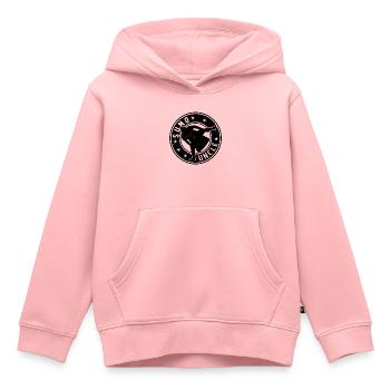 Sumo Oncle Sumo Combattant Oncle Lutteur de Sumo - Sweat Premium à capuche enfant bio - rose - Devant - AI Model Kid Female (0cm)