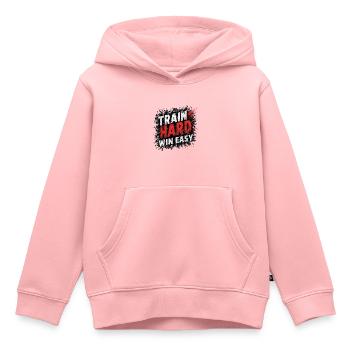 ZUG - Kinder Premium Organic Hoodie - Rosa - Vorne - AI Model Kid Female (0cm)