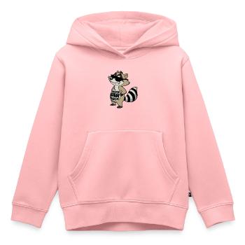 Waschbär Bauch - Waschbrett Bauch Sport Geschenk - Kinder Premium Organic Hoodie - Rosa - Vorne - AI Model Kid Female (0cm)