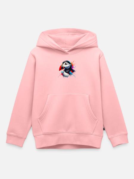 Papageitaucher - Kinder Premium Organic Hoodie - Rosa