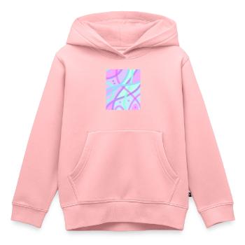 Pastell - Kinder Premium Organic Hoodie - Rosa - Vorne - AI Model Kid Female (0cm)