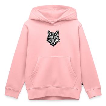 Fuchs Kopf - Kinder Premium Organic Hoodie - Rosa - Vorne - AI Model Kid Female (0cm)