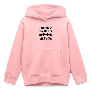 Funny Bachelor Party Engagement Design - Kids Premium Organic Hoodie - rose - Front - AI Model Kid Female (0cm)