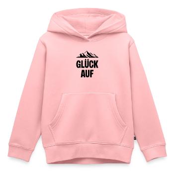 Glueck auf Berg Erzgebirge - Kinder Premium Organic Hoodie - Rosa - Vorne - AI Model Kid Female (0cm)