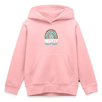Trouble anxieux Trouble anxieux - Sweat Premium à capuche enfant bio - rose - Devant - AI Model Kid Female (0cm)