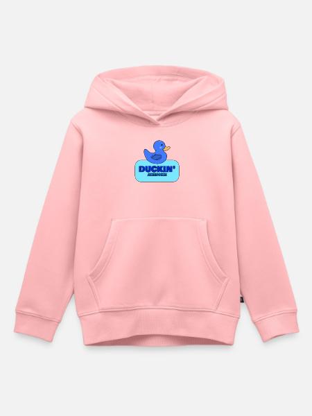 Duckin' Awesome Blue Duck Design - Kinder Premium Organic Hoodie - Rosa